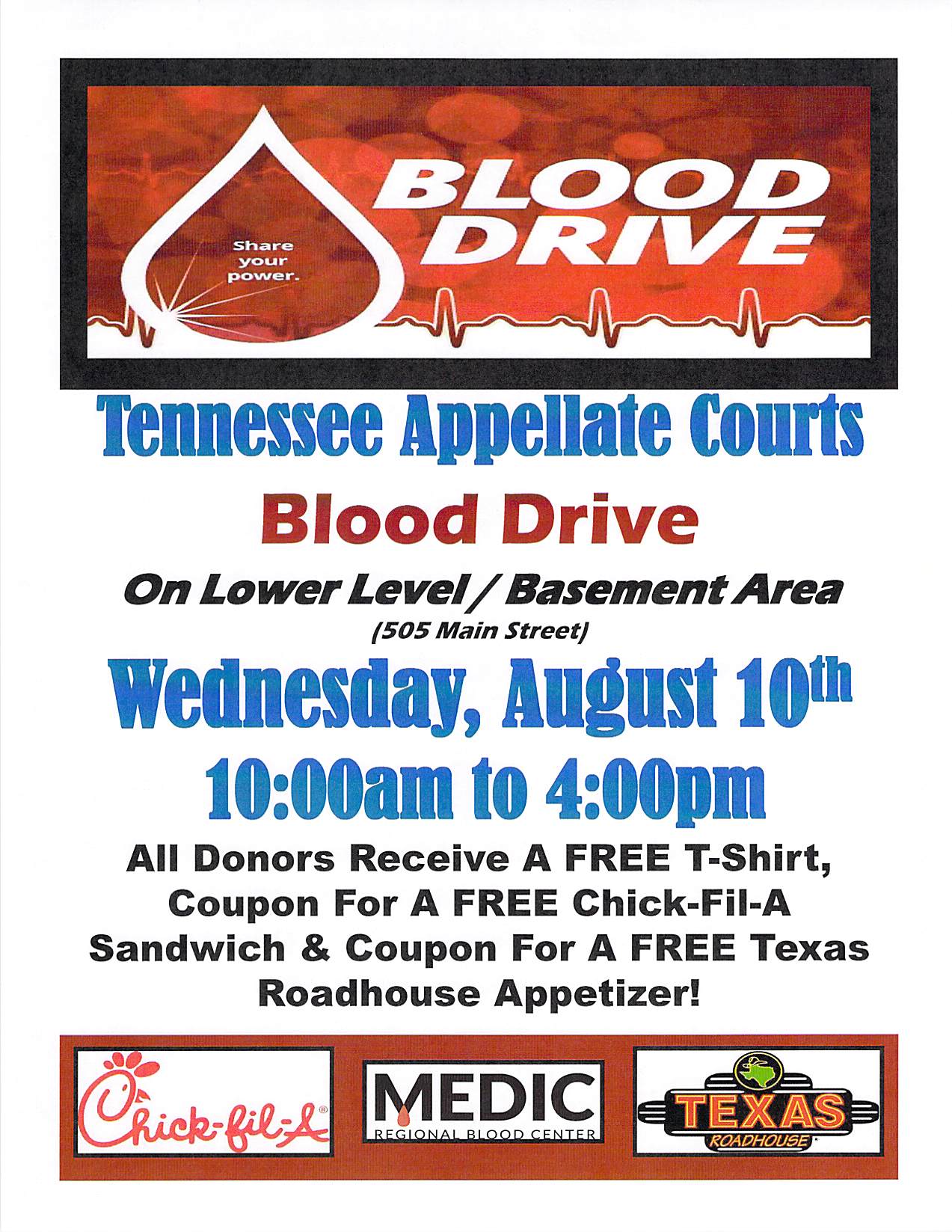 Blood Drive Flyer